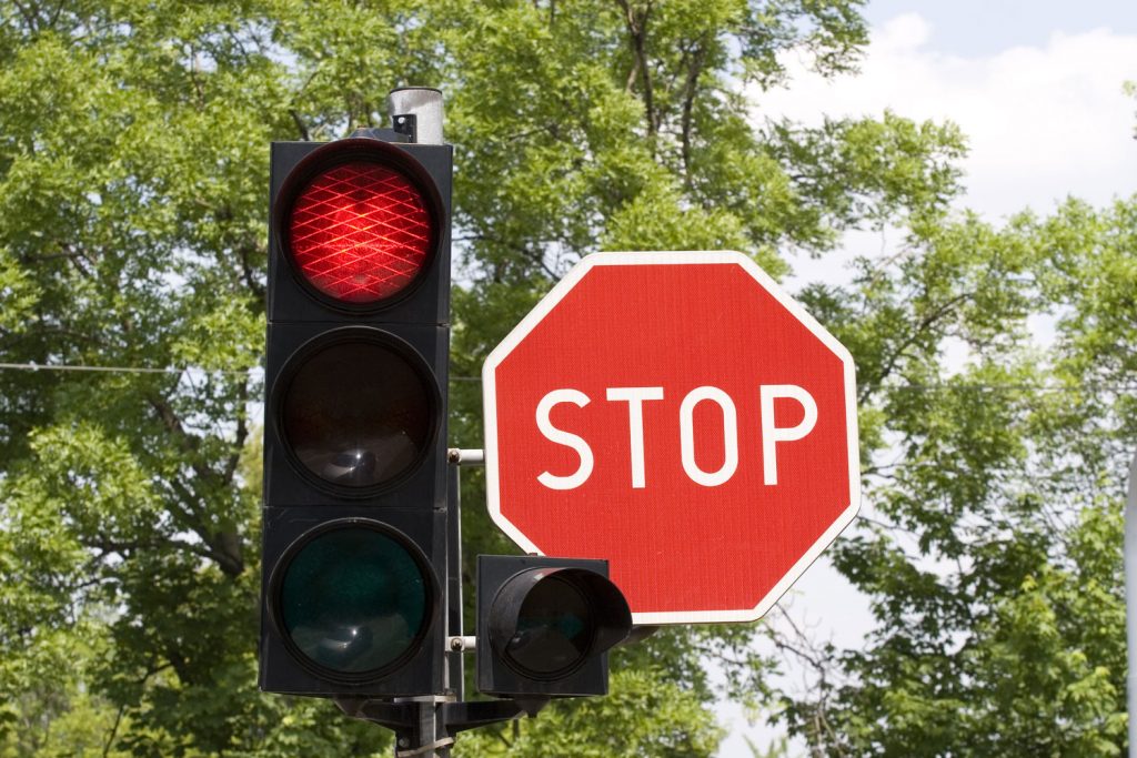 Rote Ampel überfahren