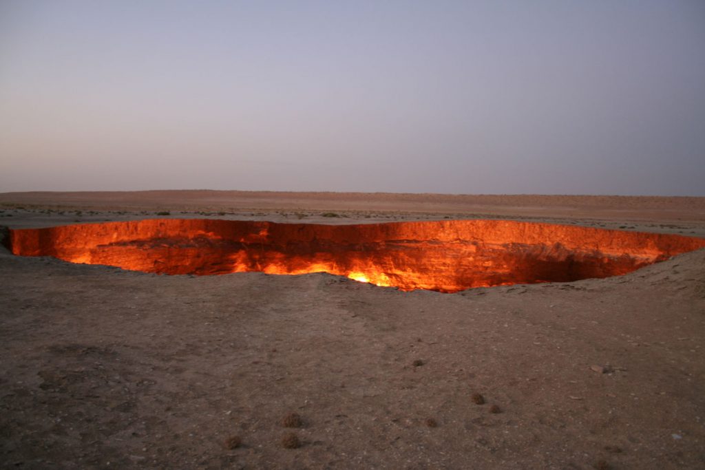 Krater von Derweze, Turkmenistan