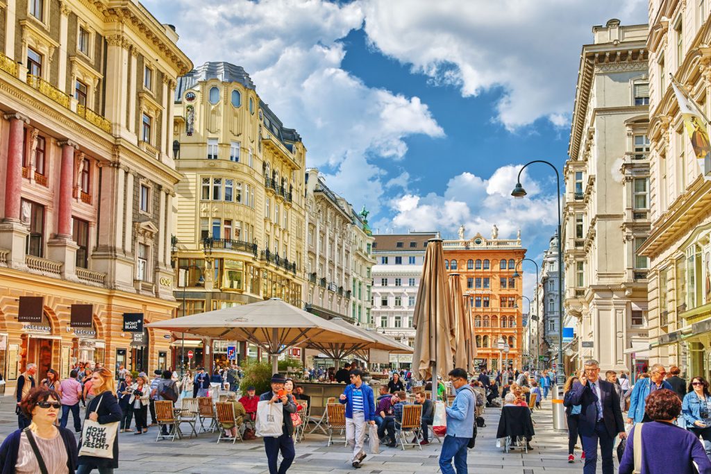 Wien, die Verbindung von Altem und Neuem