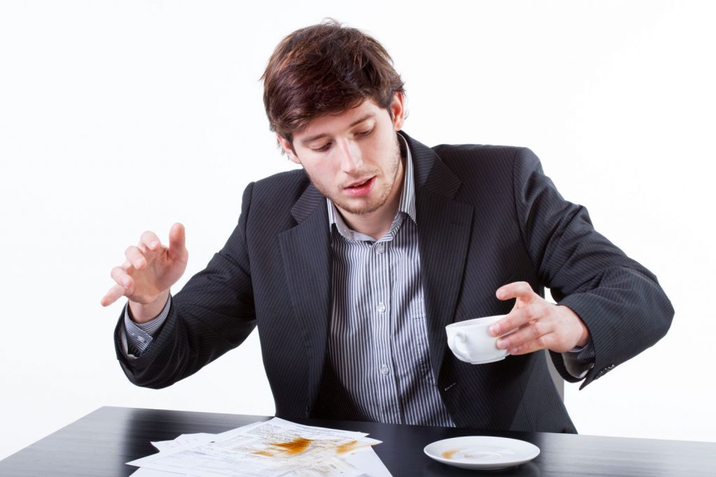 Die übervolle Kaffeetasse