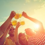 Ein Biertrinker...