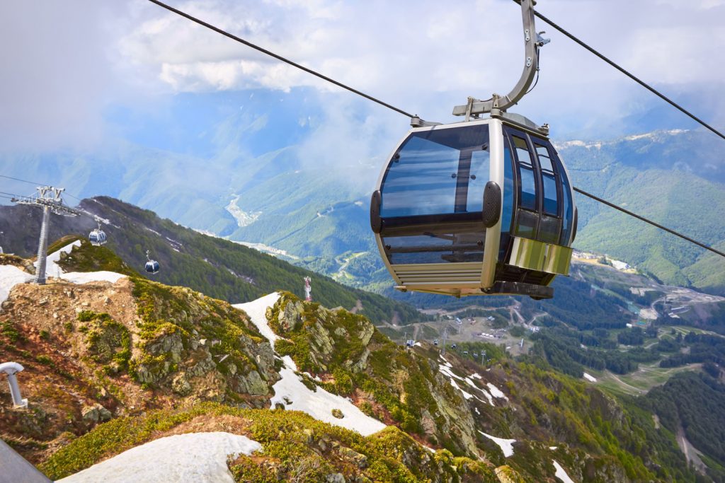 Auch Seilbahnen bleiben stehen
