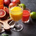 Fruchtsaft und Milch...