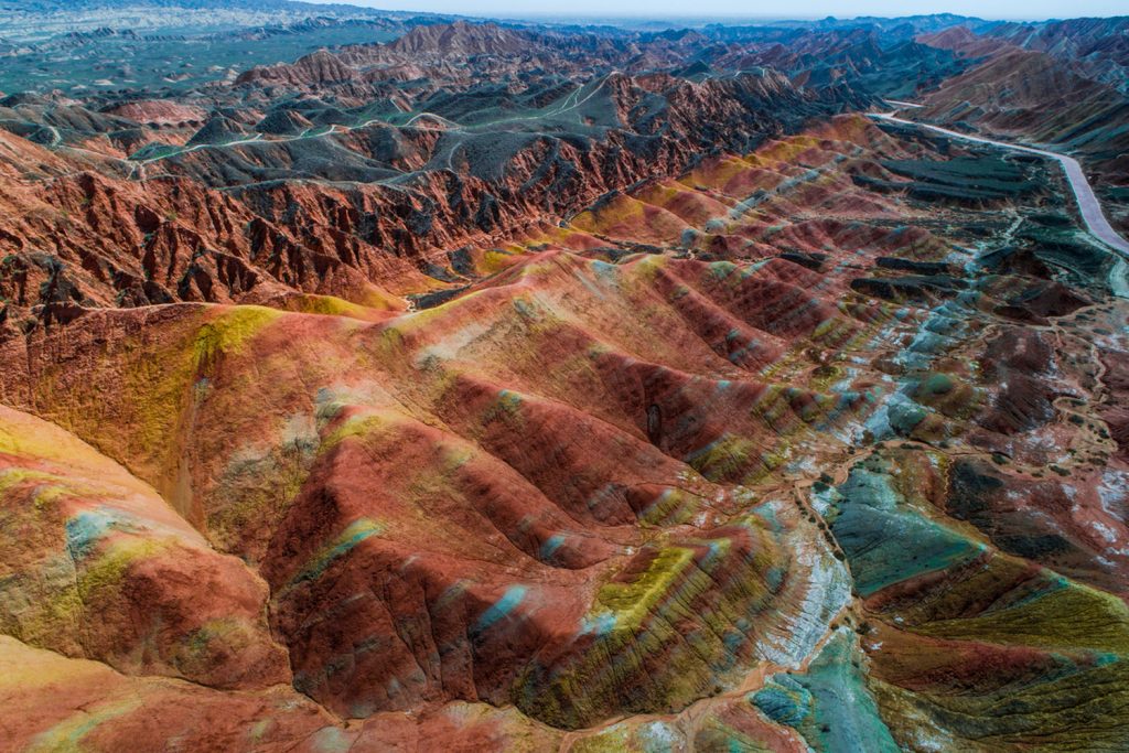 Die Farben des Zhangye-Danxia-Geoparks