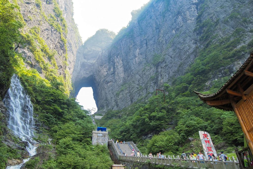 Das Himmelstor am Tianmen Shan
