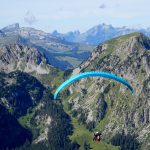 Paragliding in den Alpen