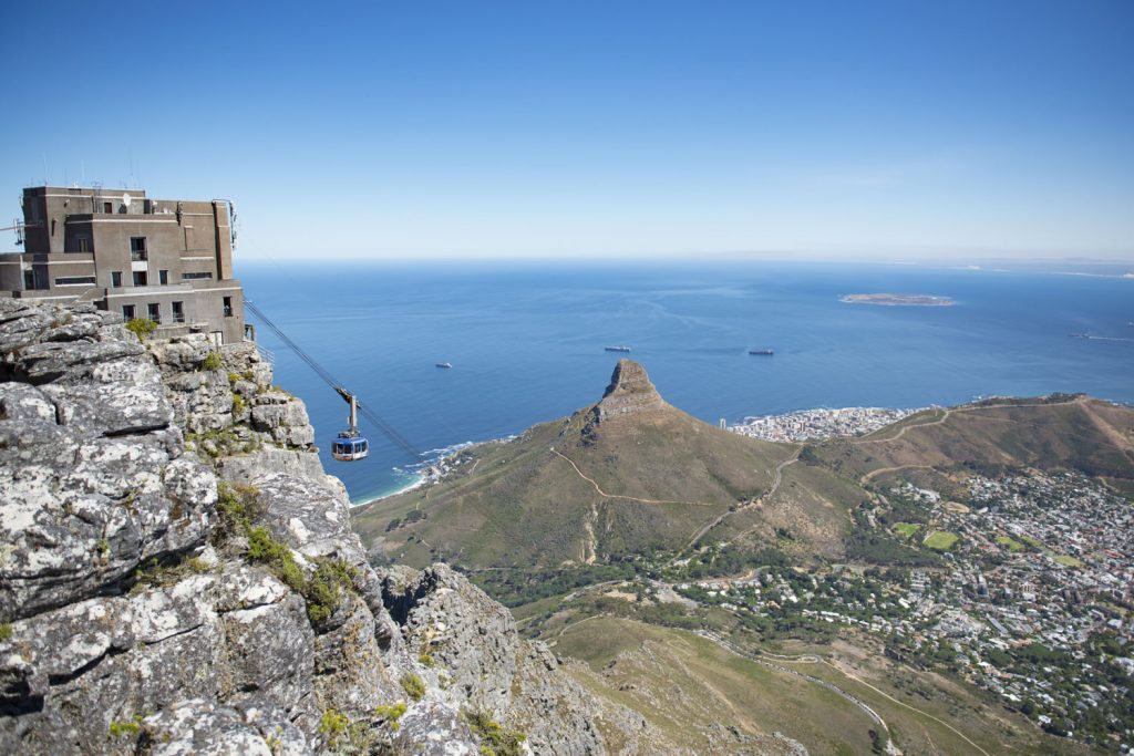 Mit der Seilbahn auf den Tafelberg