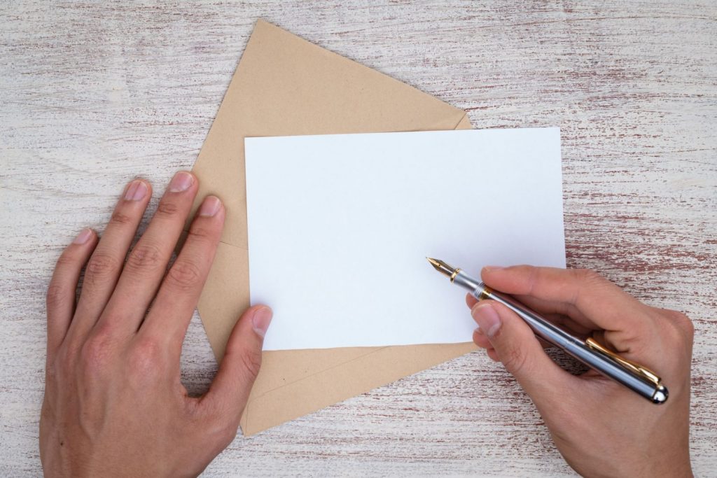 Eine schriftliche Kündigung...
