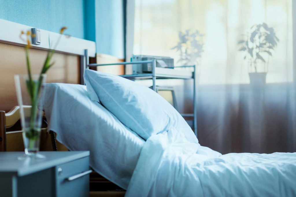 Einzelzimmer im Krankenhaus