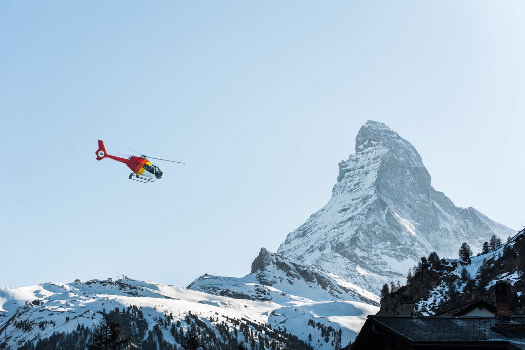 Das Matterhorn aus der Luft