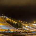 Skifahren im Dunkeln