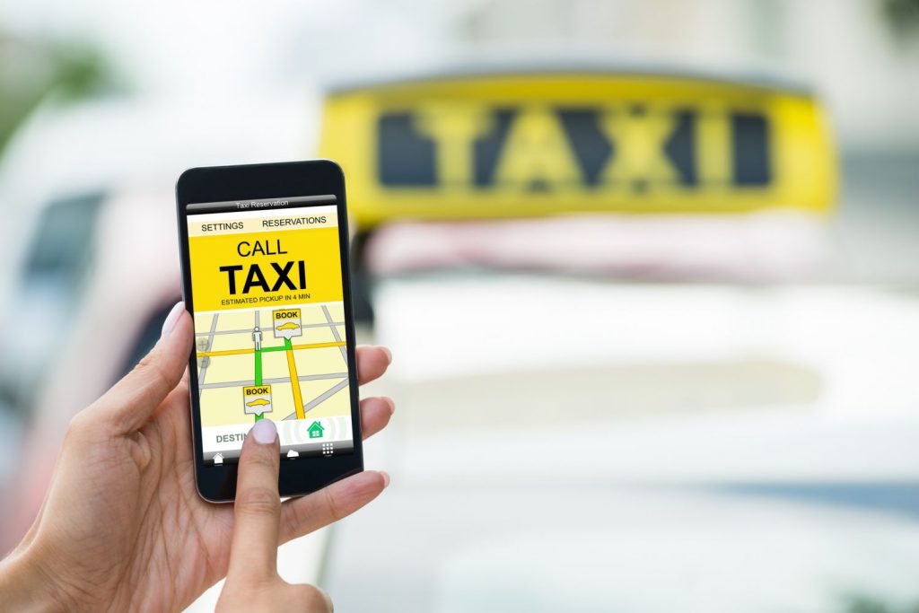 Ein Taxi...