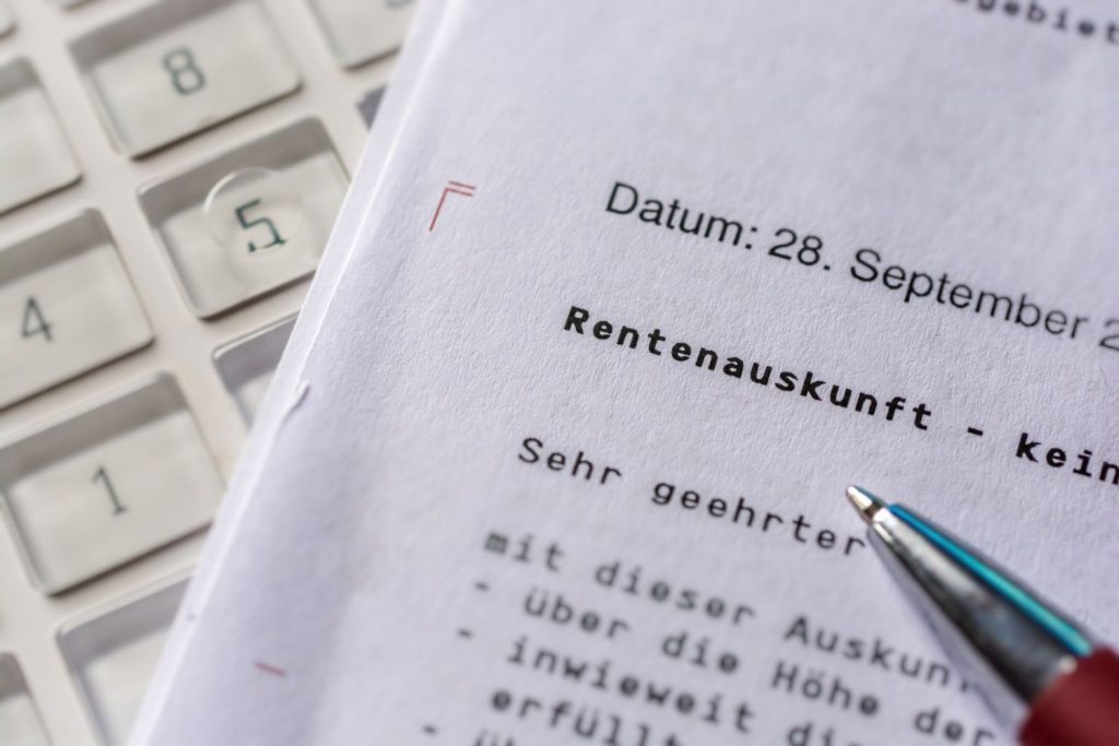 Um die Grundrente zu bekommen...