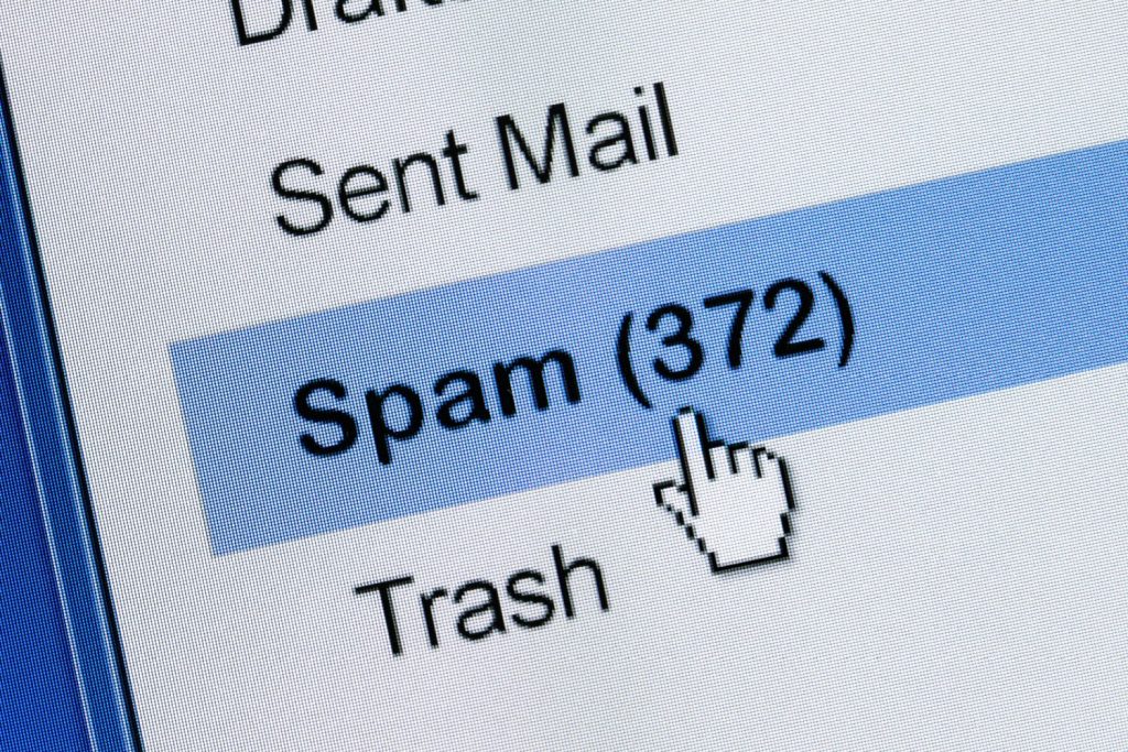 Bei echten Werbemails...