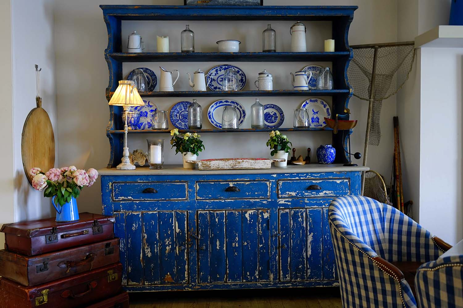 mit Blautönen trifft man immer den mediterranen Stil