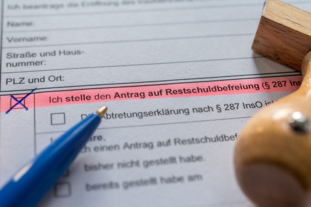 Bei einer Privatinsolvenz...